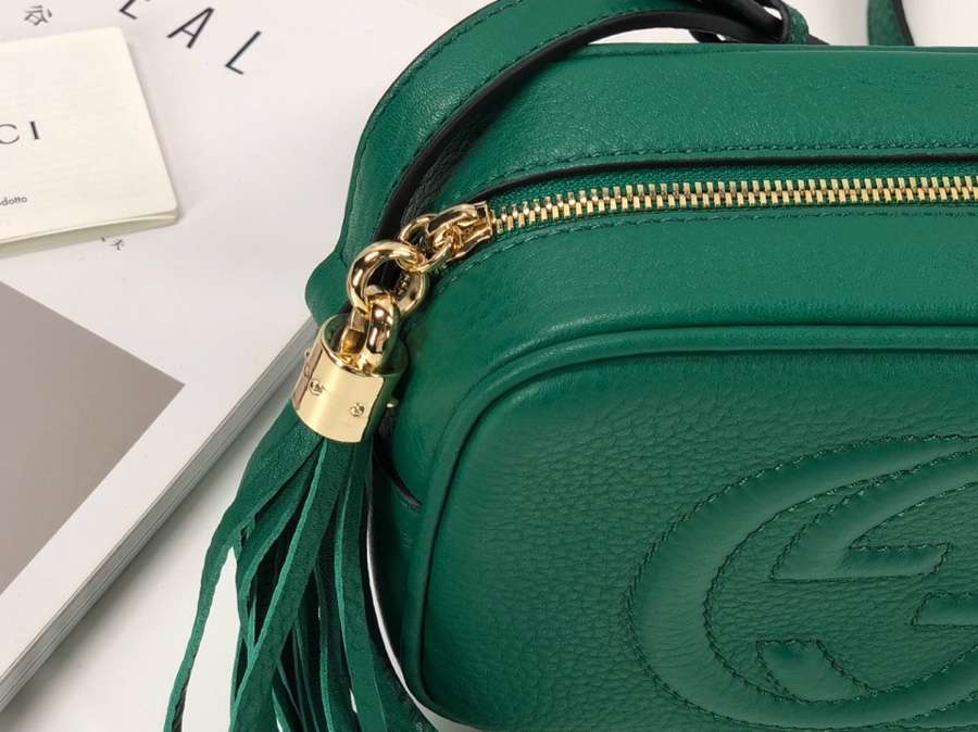 Gucci Soho small leather disco bag 308364 green - Click Image to Close
